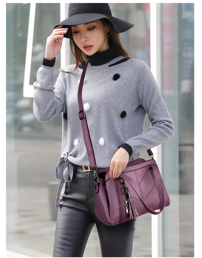 

2021 New Women Casual Tote Bag Female Handbag Small Shoulder Bag for Women Tote Ladies Vintage Genuine Leather Crossbody Bag