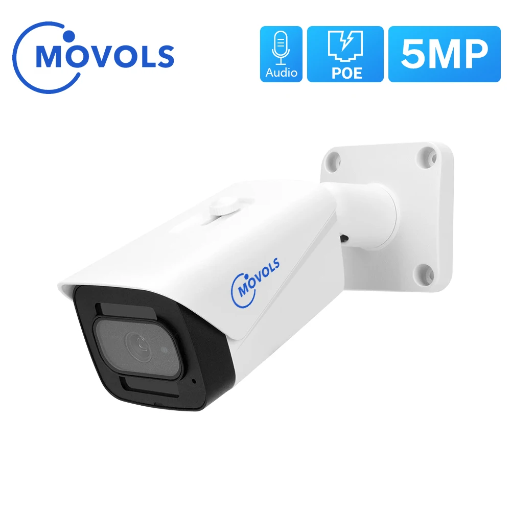 IP камера MOVOLS 5 Мп POE запись звука SONY IMX335 Onvif инфракрасная ночное видение