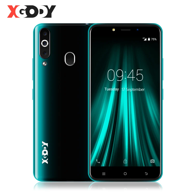 Мобильный телефон XGODY, 4G, отпечаток пальца, 2 ГБ, 16 ГБ, Android 6,0, смартфон, две sim-карты, 5,5 дюймов, 18:9, MTK6737, четыре ядра, 5 Мп, gps, мобильный телефон K20 Pro