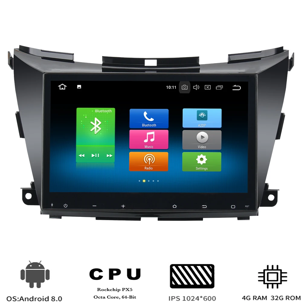 10 2 &quotIPS экран Android 9 0 мультимедиа для Nissan Murano 2015 2016 автомобильный Радио стерео