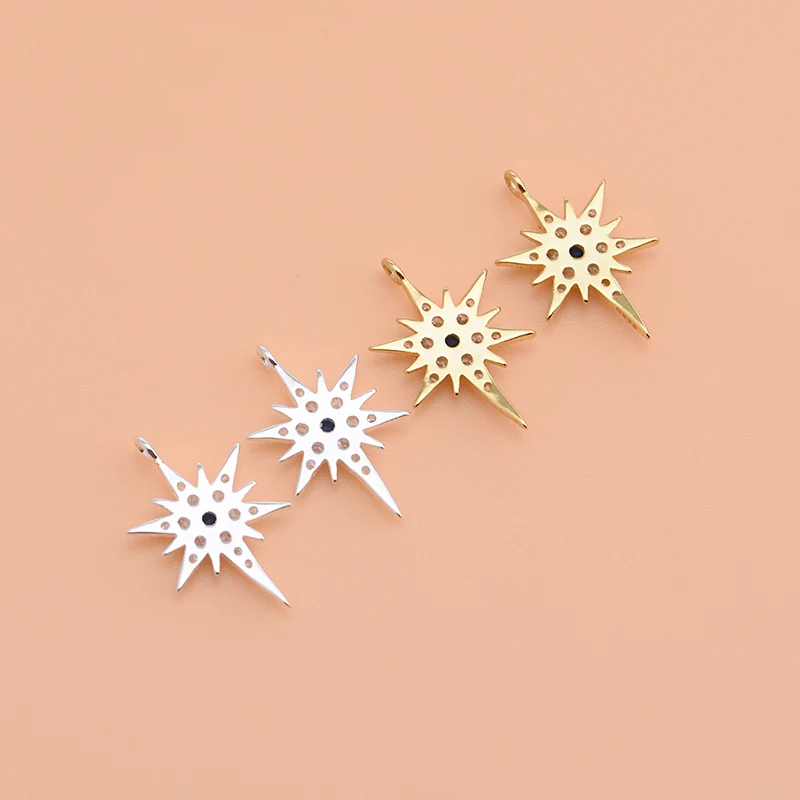 Ювелирные аксессуары из серебра S925 пробы полностью Алмазная сияющая подвеска в