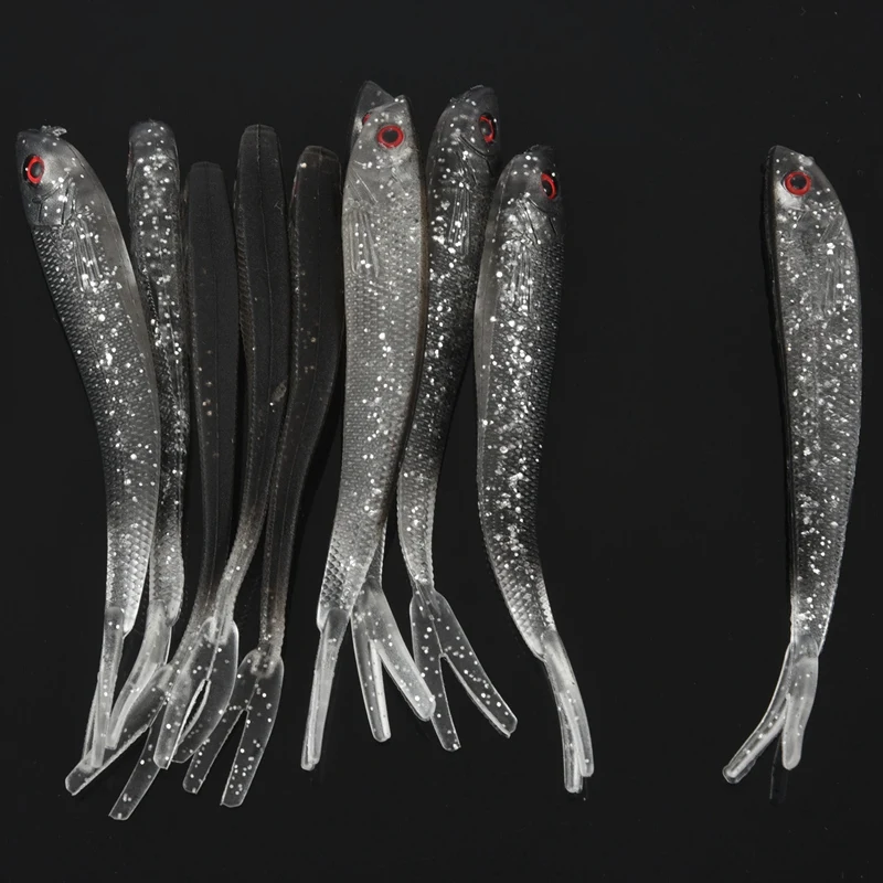 Мягкая силиконовая приманка для ловли рыбы червь рыболовная соленой воды