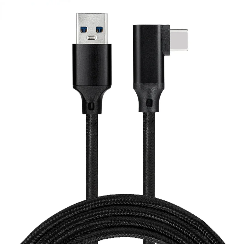 Совместим с Oculus Quest 2 Link Cable 16FT VR гарнитура Кабель для / 1 USB 3.0 Type A to C Зарядка данных -