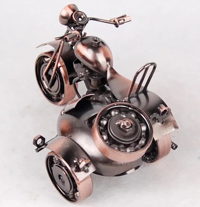 

High quality antique Small tricycle Model Iron crafts Collection jewelry gifts and toys