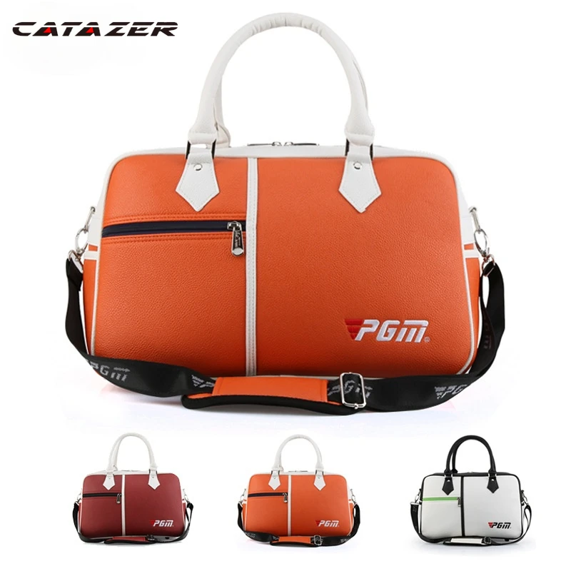 Golf Clothing Bag, Men and Women PU Ball Bag, Large-capacity Clothing Bag, Lightweight and Portable