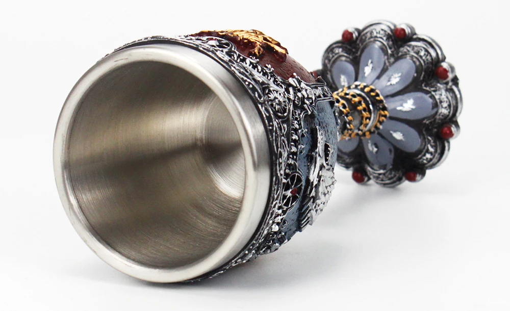 Кубок «Игры престолов», бокал для вина Nemesis Now sigili Wolf Head Goblet дни матери отца дни Хэллоуин получили подарок вентилятора 200 мл