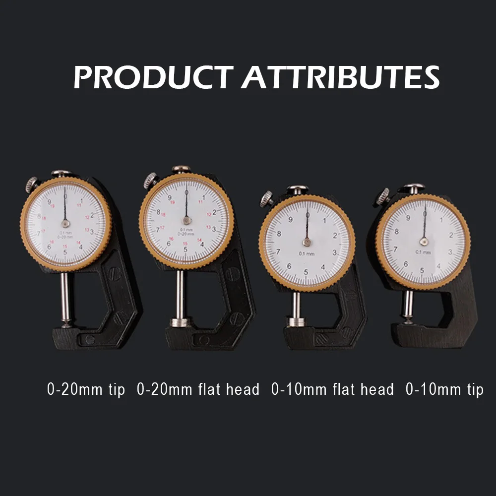 Измеритель толщины круглого циферблата Разрешение 0 1 мм инструмент для