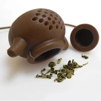 2pcs teapot shaped silicone filter tea bag leaf filter diffuser teaware teapot accessory for home multifunctional tea leak