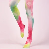 high quality womens painting patterned pantyhose print rainbow tights