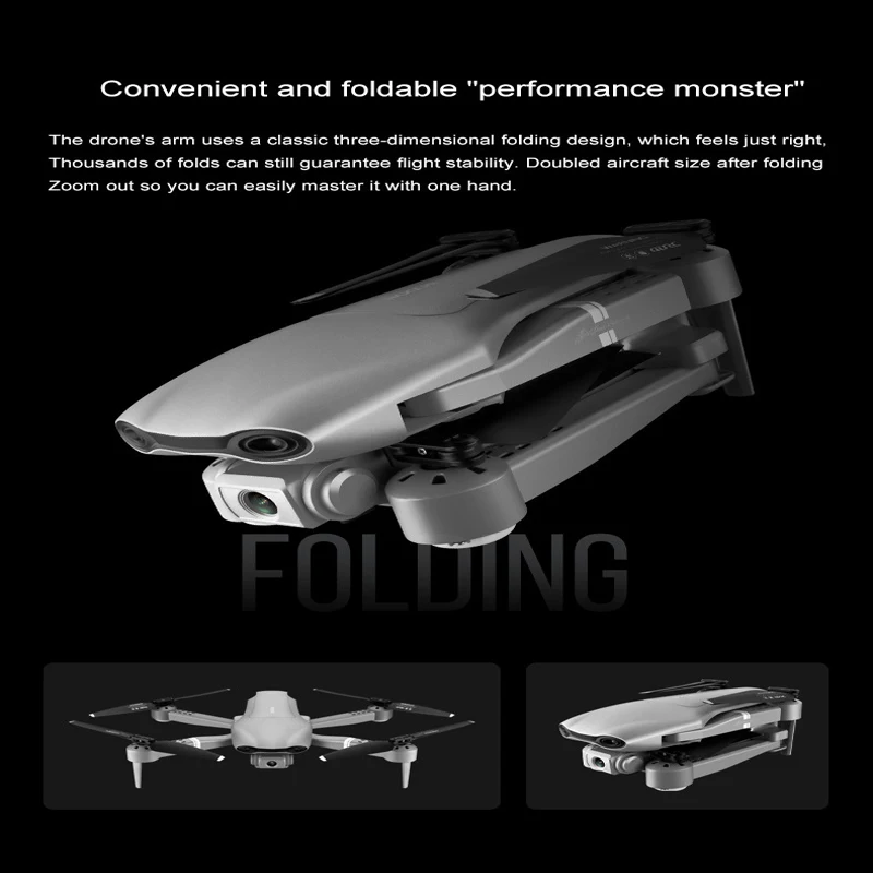 

F3 Optical Flow 4K Dual Lens Camera GPS Positioning HD Aerial Drone Dual Camera Foldable RC Quadcopter RTF