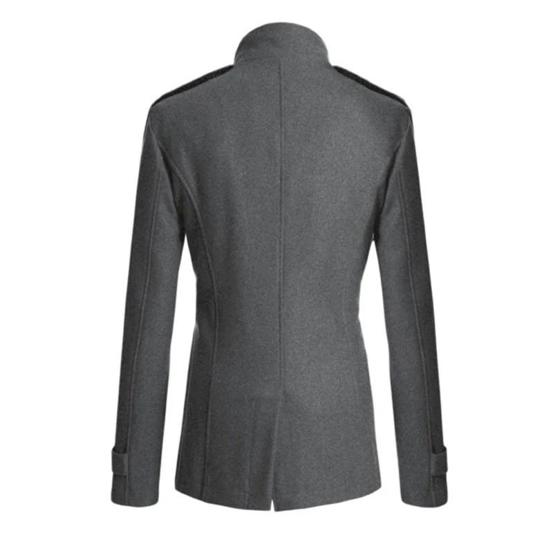 

Mens Winter Trench Coat Double Breasted Warm Outwear Top Jacket Formal Overcoat