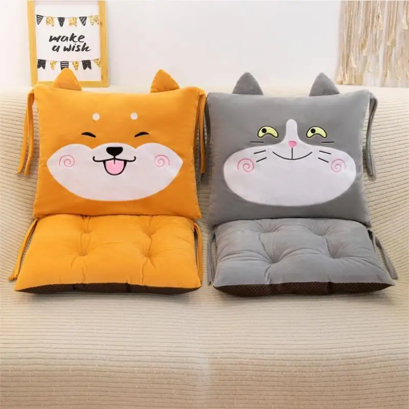 Подушка на спинку сиденья с мультяшным рисунком длинная плюшевая поддержка