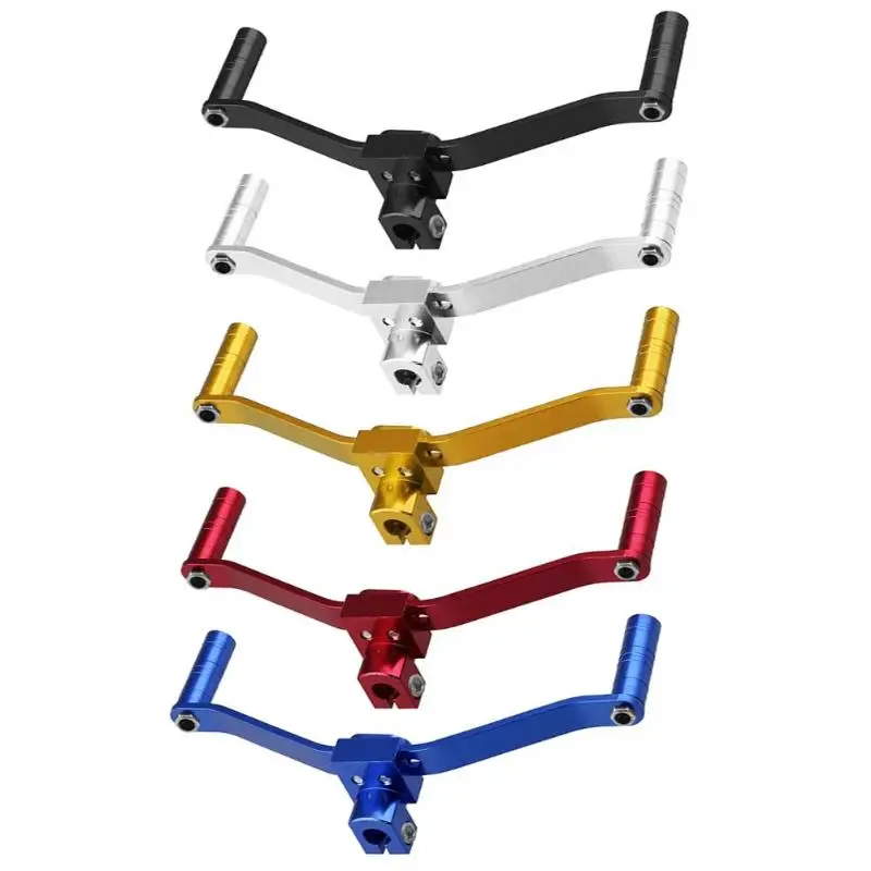 Двухголовый Алюминиевый Рычаг переключения передач мотоцикла для