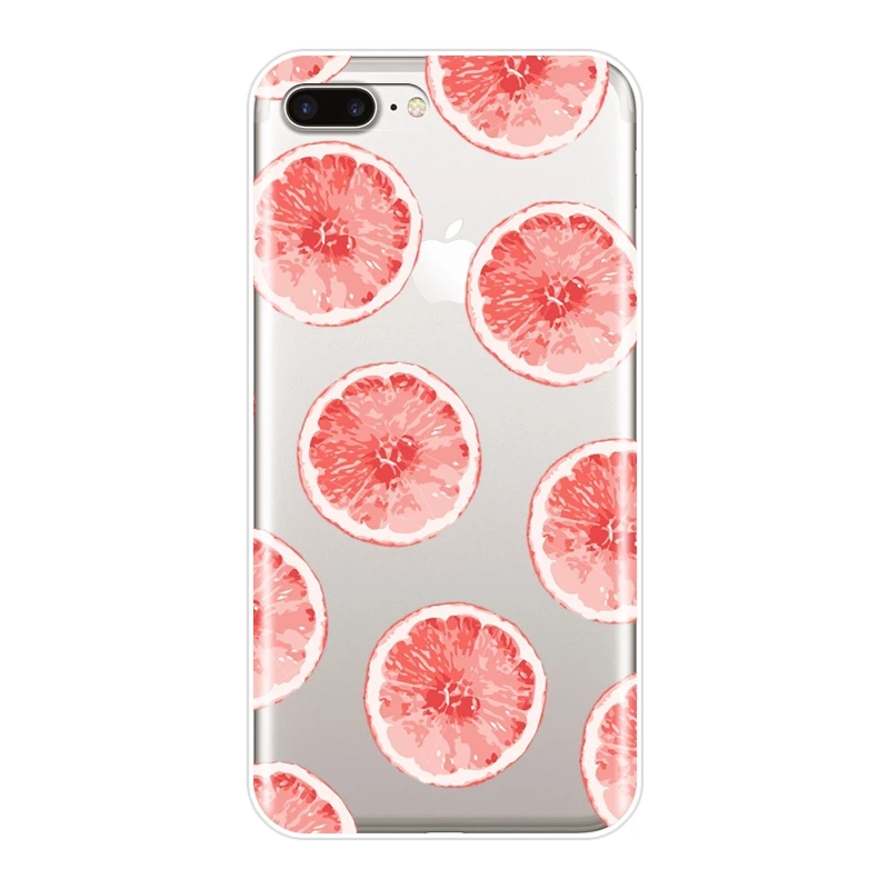 Персик ананас авокадо банан задняя крышка для iPhone X XR XS MAX 8 7 6 S Мягкий силиконовый
