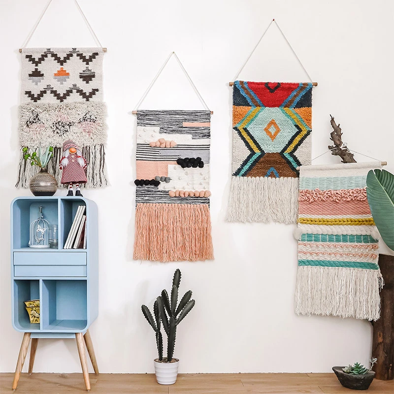 Новодические гобелен из макраме ручная работа плетеные настенные подвесные
