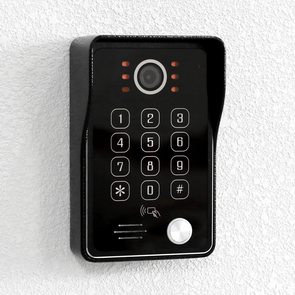 1080P Doorbell For Video Door Phone System 150 ° Doorbell Camera IR Night Vision Call Panel With Password/RFID Card Unlock Lock