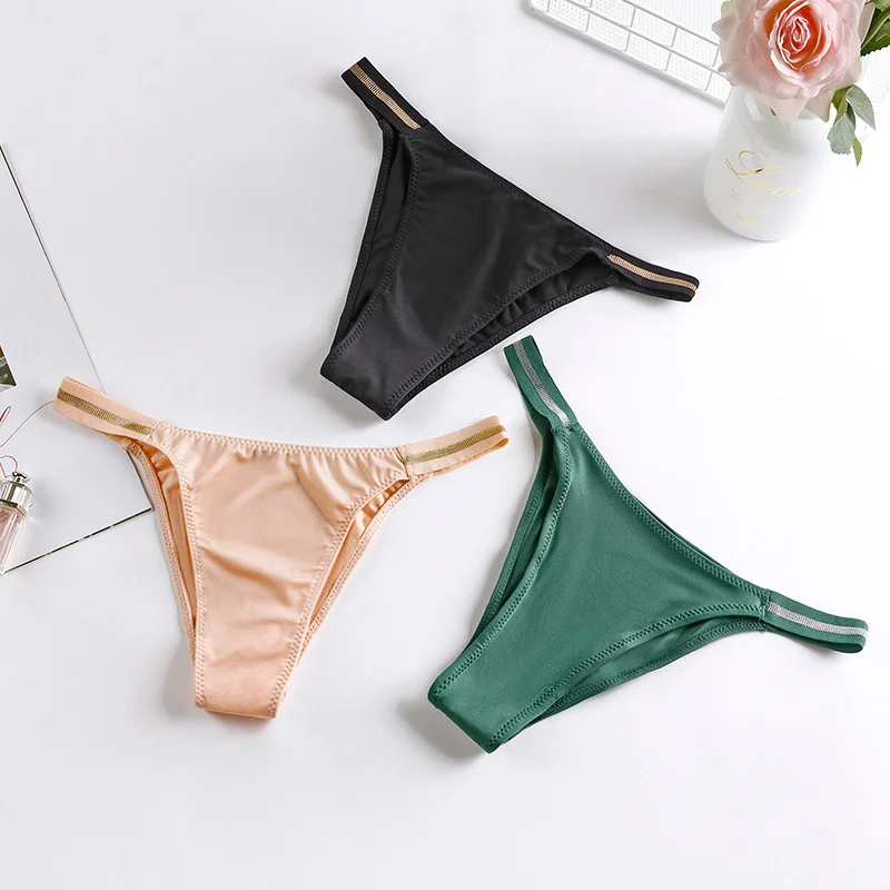 

3pcs Underwear For Woman Seamless Sexy Thongs Women's Lingerie Bikini Sports Female Thong New Sale Underpants Panties For Woman