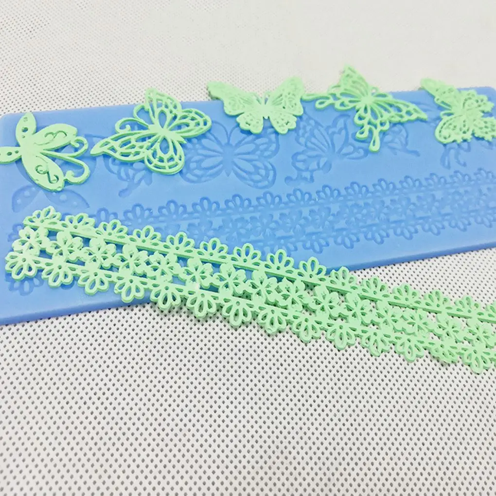 Форма для цветочного кружева торт границы украшения инструменты помадка 3D
