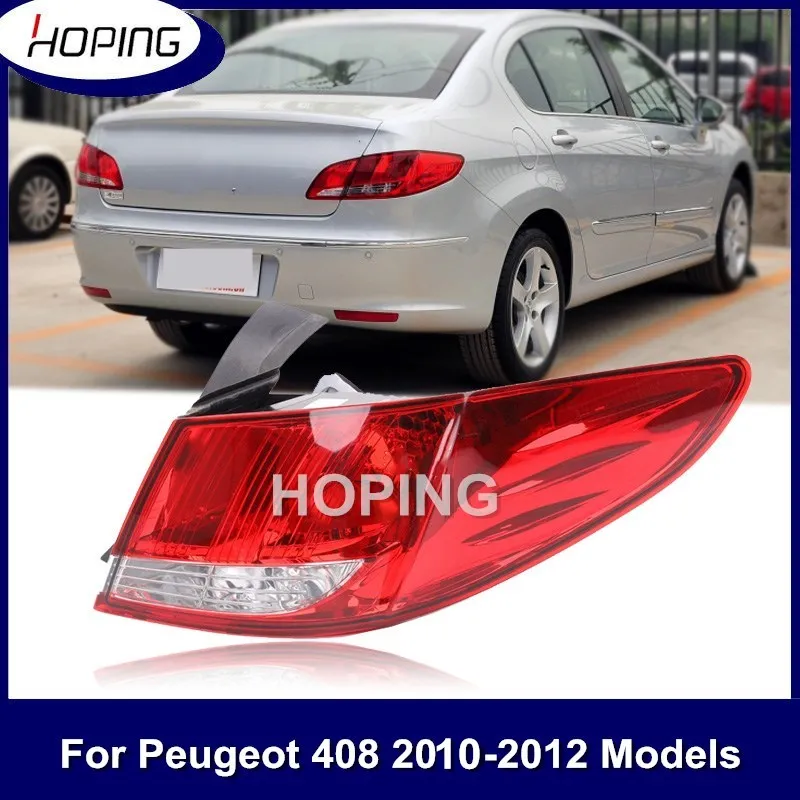 

Hoping Outer Rear Bumper Tail Brake Light Stop Lamp For PEUGEOT 408 2010 2011 2012 Exterior Taillamp Taillight