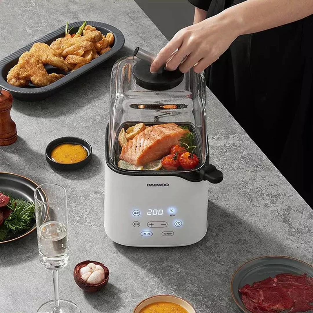 

Xiaomi Youpin DAEWOO Multifunctional Air fryer K3 Without Oil Frying Pan Mini Toggles The Frying & Baking Function With One Key