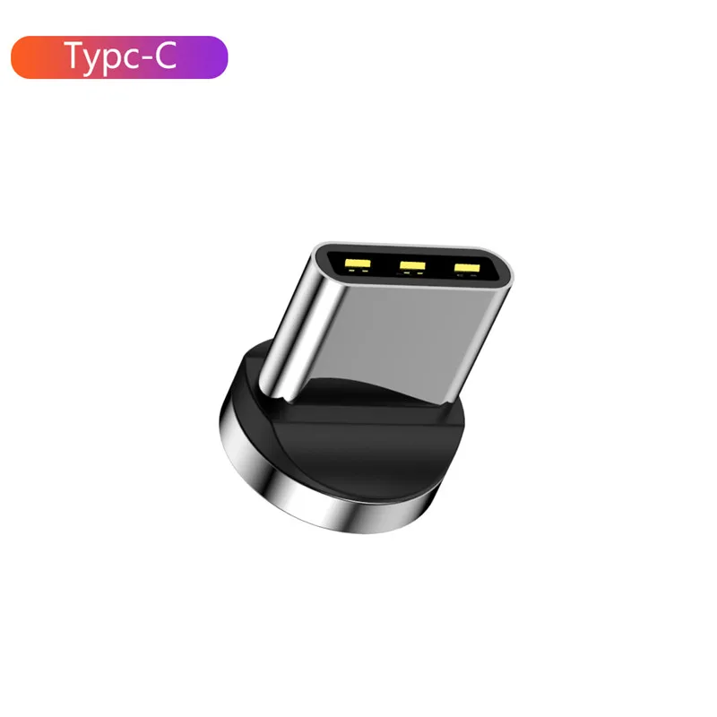 only Type C Plug 1 м 2 м Магнитный Micro USB кабель для iPhone X XS samsung Android Phone 3A Быстрая зарядка usb type C кабель магнитное зарядное устройство провод шнур - Цвет: only Type C Plug