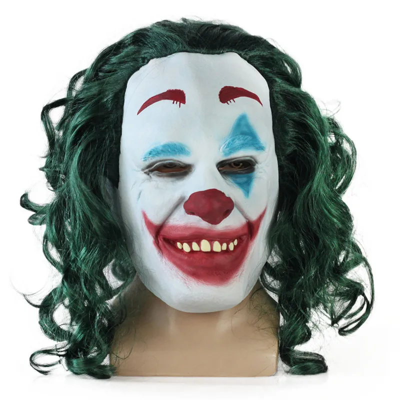 

Маска Джокера реалистичный костюм клоуна на Хеллоуин маска для взрослых Косплей фильм полная голова латексная маска для вечеринки