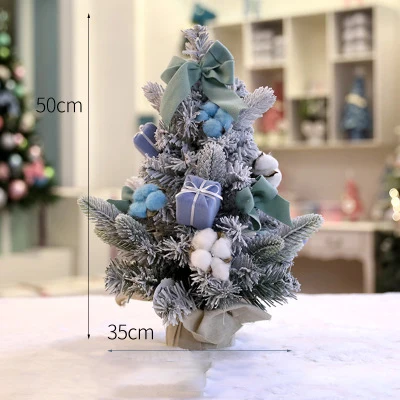 50 cm Нордическая мини-искусственная Рождественская елка, украшение стола, аксессуары для украшения дома, рождественские украшения для дома, фигурка елки - Цвет: 50 cm