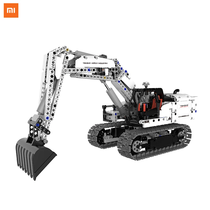 Экскаватор Xiaomi MITU строительные блоки 900 + детали гусеничный симулятор