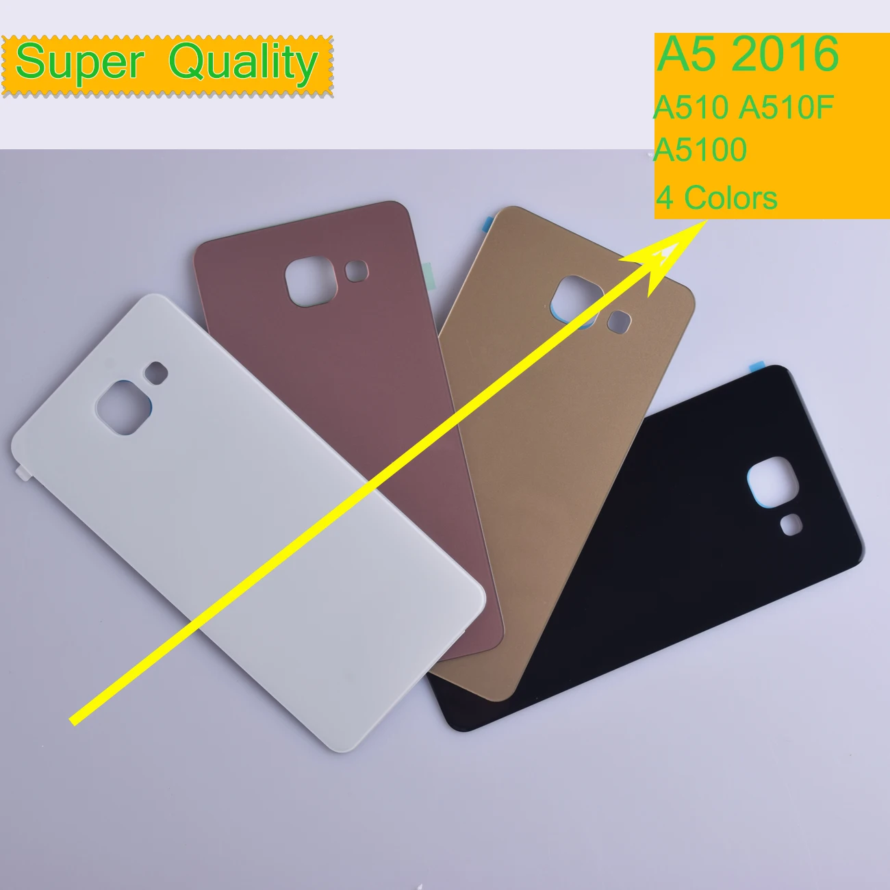 10 шт./лот для Samsung Galaxy A5 A510 A510F A5100 корпус крышка батареи задняя крышка чехол задняя дверь шасси A5 оболочка
