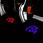 Светодиодная Эмблема для двери автомобиля 2 шт.лот, приветственная лампа для Dodge SRT RAM CHARGER CHALLENGER Demon Dodge, декоративная лампа с логотипом