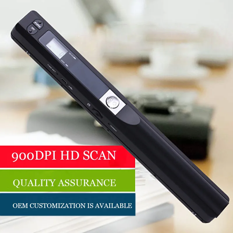 Hand-held Portable Scanner For Home Use Color A4 Book Card File Photo Scanner Convenient And Efficient Office