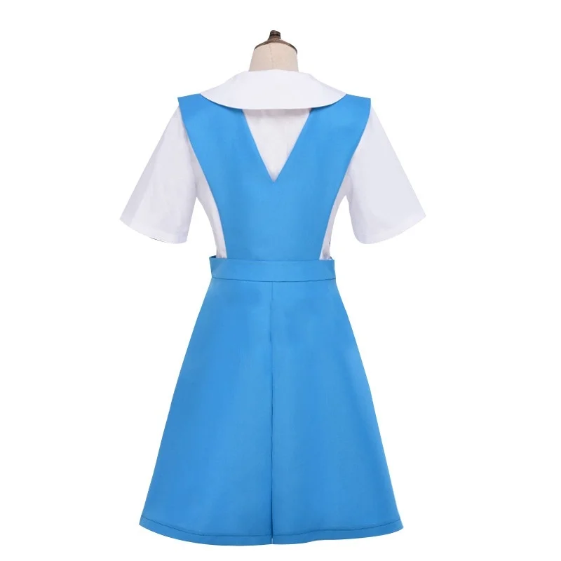 

New Anime Evangelion Halloween Women Cosplay Asuka Langley Soryu Tokyo Ayanami Rei Costume School Uniform