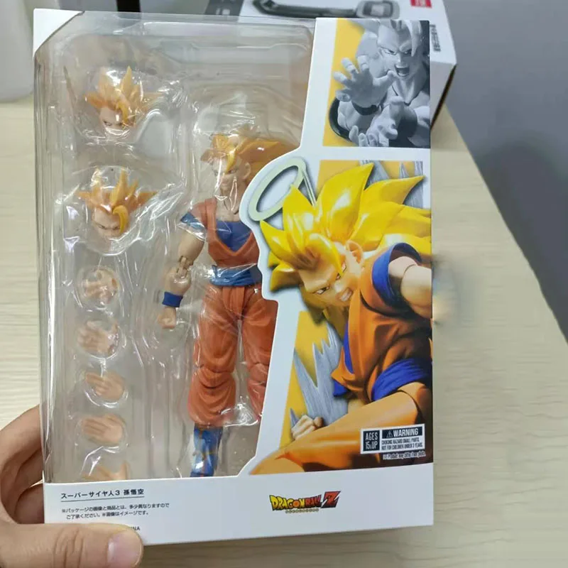 Dragon Ball Super Saiyan 3 Son Фигурка Гоку в действии Игрушки для детей SHF моделирование