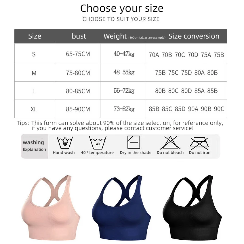 New Shock-Proof Gathered Sports Bra With Adjustable Buckle Beautiful Hollow Back Yoga Underwear Running Fitness Sports Bra