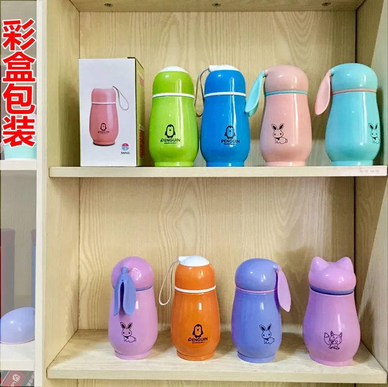 Милые мини термосы для кофе объемом 280 мл термос из нержавеющей стали дорожная