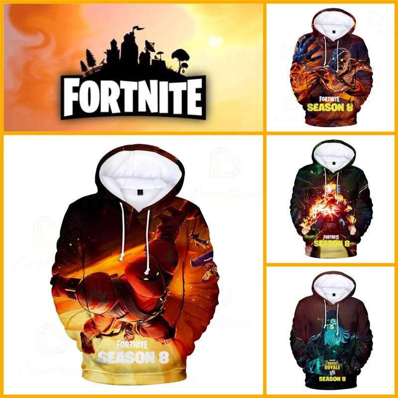 

Fortnite Men and Women Anime Battle Royale Hoodie Birthday Gift Boys Girls 3D Victory Thin Hoodie Hero Hoodie Kids Game