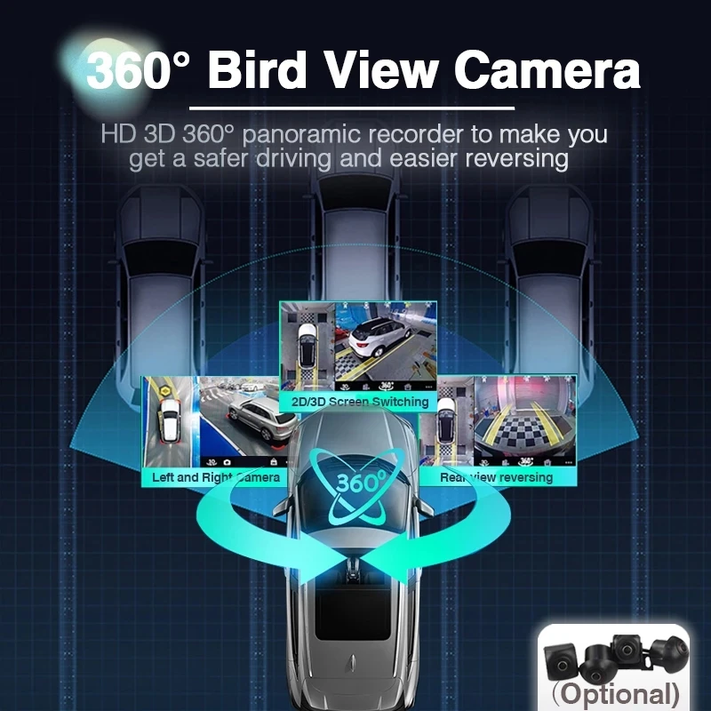 Автомобильный мультимедийный плеер с камерой 9 &quotIPS Android 360 6 ГБ + 11 0 4G LTE GPS Wi-Fi для