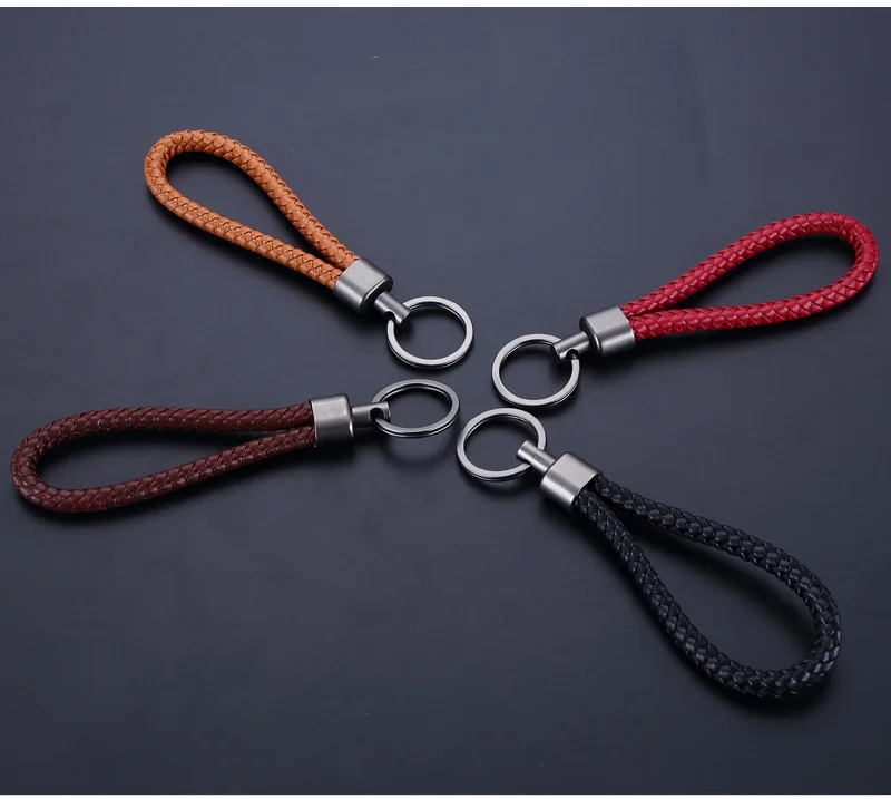 Новинка плетеный кожаный ремешок унисекс ручная работа волнистый брелок