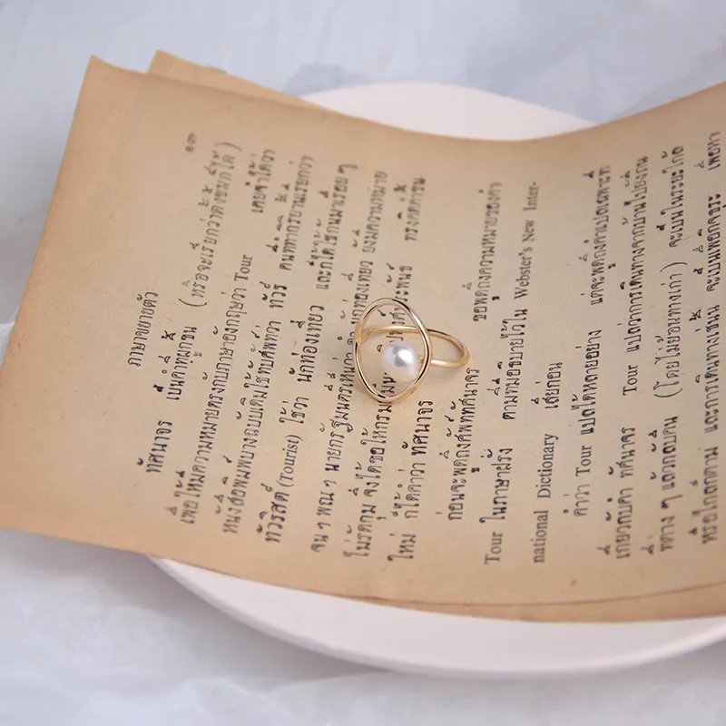 Leouerry Φ оригинальный дизайн фотообои жемчужные кольца для женщин серебро 925