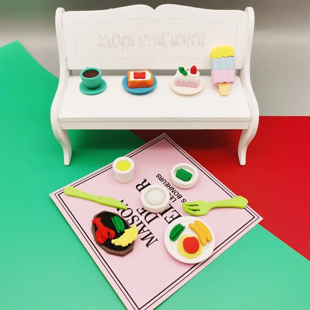 Изысканная еда резиновая мультяшная Милая Съемная сборная игрушка|Воздушные