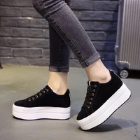 high heels ladies casual shoes 2020 spring fashion lace up womens shoes british style women sneakers autumn platform shoes