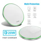 Беспроводные зарядные устройства 30 Вт Qi для iPhone 11 12 X XR XS Max 8, быстрая Беспроводная зарядка для телефонов Samsung S10 S20 Note10 20 Xiaomi Huawei