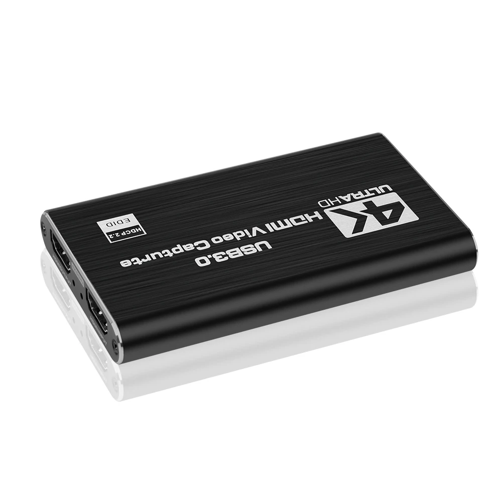 4K USB 3.0 Video Capture Card HDMI-compatible 1080P 60fps HD Recorder Grabber For OBS Capturing Game Live |