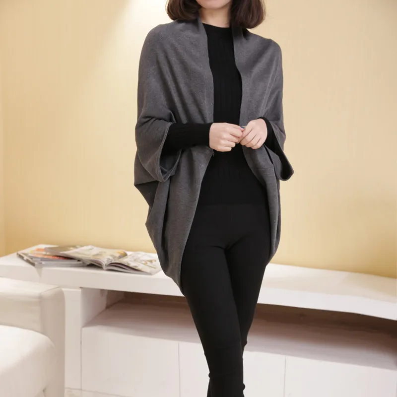 2018 Product Warm Casual Knitting Long Shawl Coat Cardigan Female Loose Kimono Knitted Jumper Sweater Women |