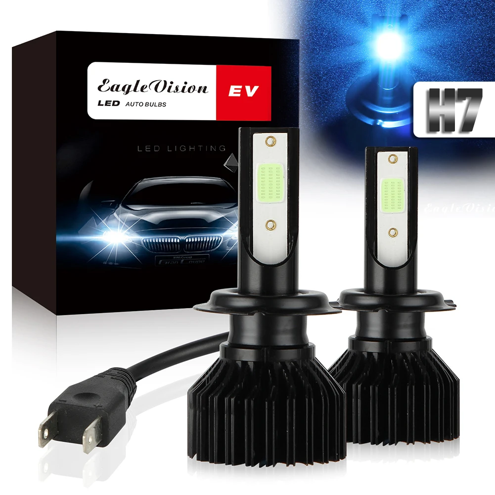 2 шт. светодиодный H7 автомобилей головной светильник EV12 Автомобильная Противо