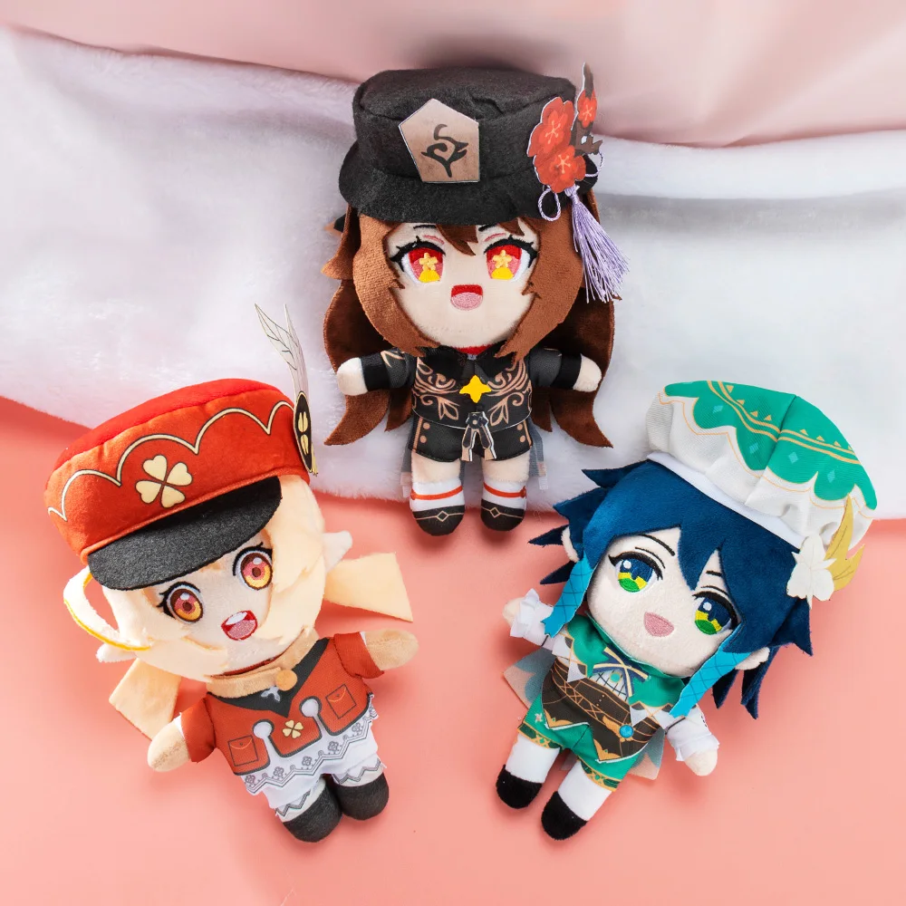 

Аниме куклы для косплея Genshin Impact, плюшевая игрушка Венти, хутао, Сяо, Кли, тартаглия, кавайная фигурка, подушка, Mascots, детские подарки, коллекци...