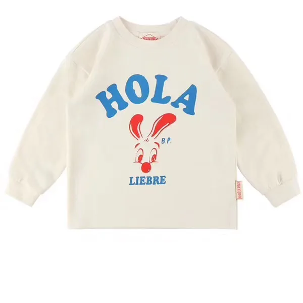 Sweatshirt Коллекция года, Bebe de Pi*, осенняя одежда в Корейском стиле для маленьких мальчиков и девочек футболка с длинными рукавами для малышей милые топы с надписями, детские футболки - Цвет: Sweatshirt