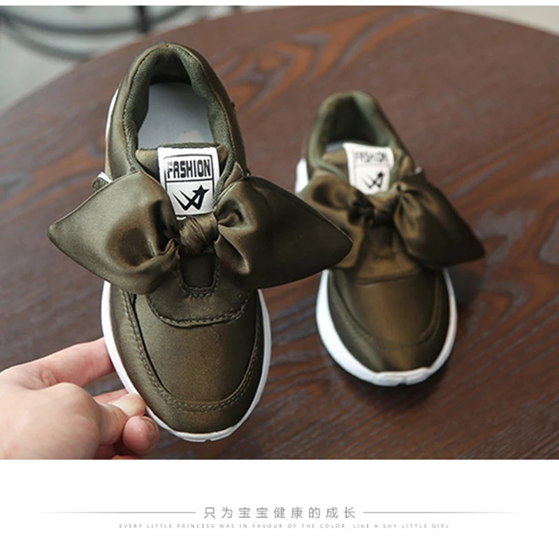 

Spring Summer Baby Shoes Girl Princess Big Bow Soft Soled Flats Anti-Slip Kids Pink Red Green Flats Party Shoes