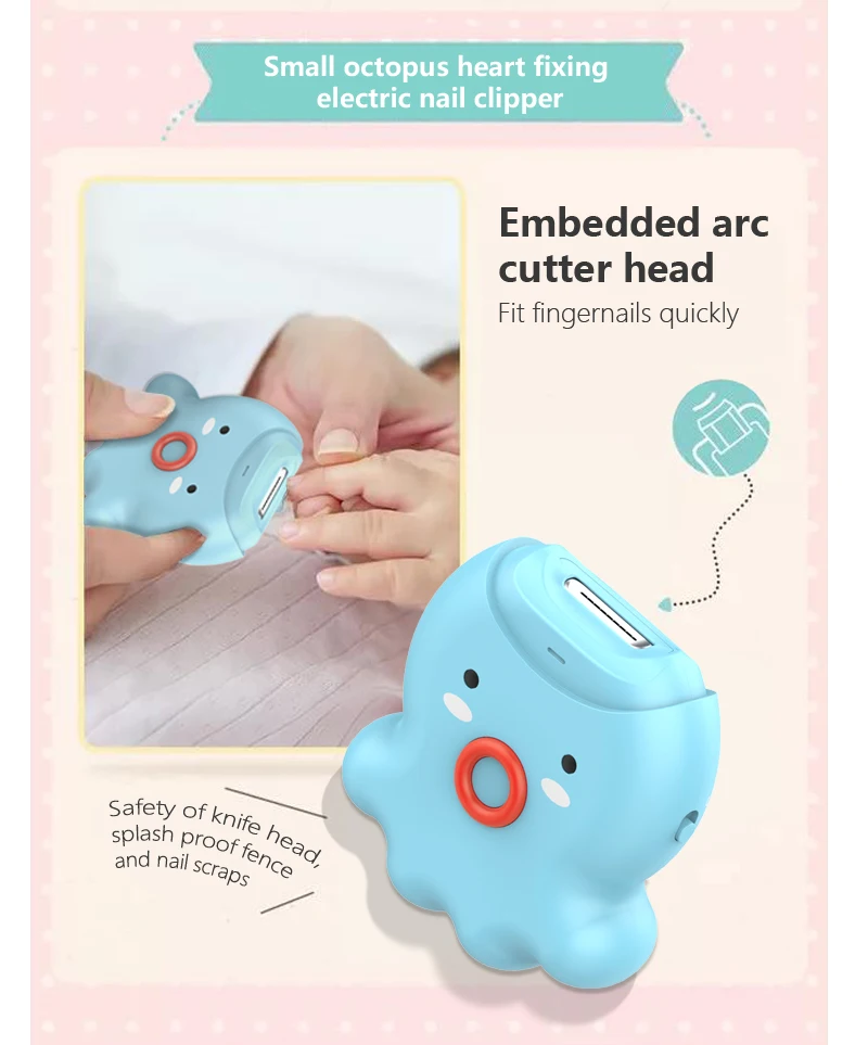 

Baby and Adult Automatic Nail Clippers,Children's Anti-Scratch Sharpener,Anti-scratch nail polisher Care for baby's little hands