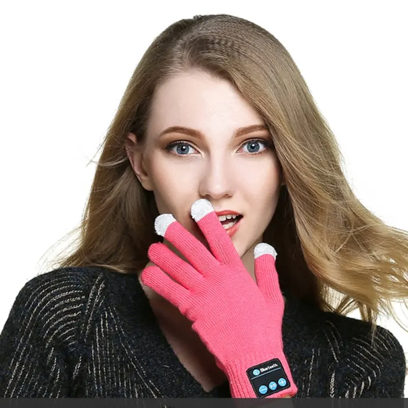 Bluetooth 3,0 женские перчатки Зимние перчатки вязаные варежки для мобильного телефона